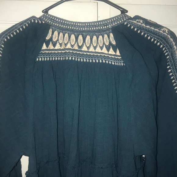 Free people Tunic teal/white Size S NWT. BIN F - Picture 12 of 15